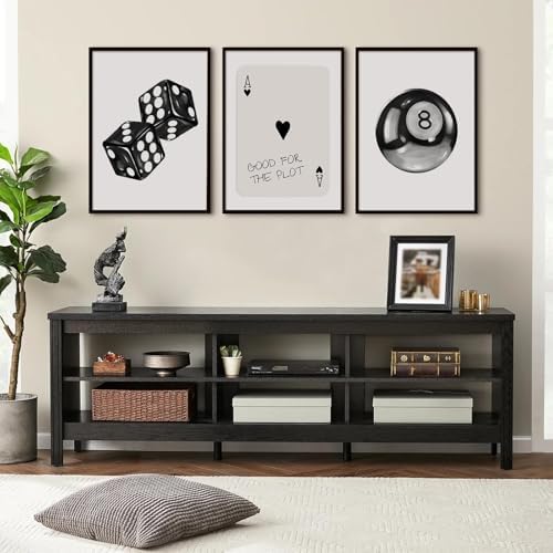 Black White Aesthetic Wall Art Decor 8 Ball Canvas Poster Y2k Cool Dice - Image 4
