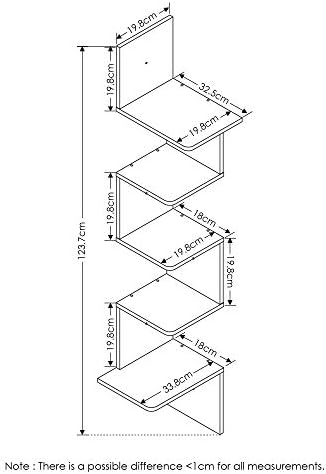 Furinno Rossi 5-Tier Corner Floating Shelves - Image 3