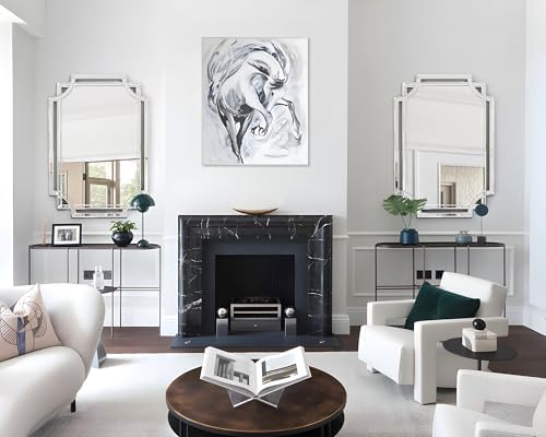 Chende 36" x 24" Rectangular Modern Decorative Wall Mirror - Image 6