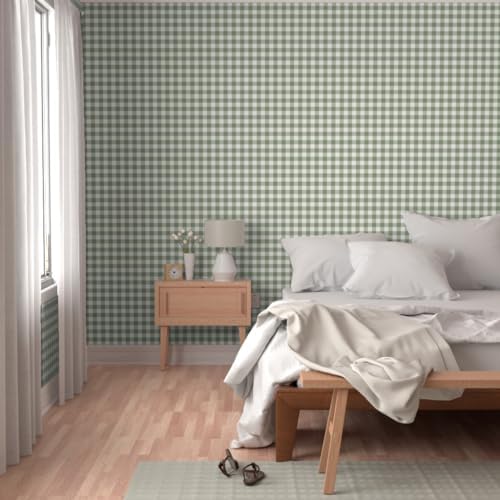 Spoonflower Traditional Plaid Peel and Stick Removable Wallpaper - Image 5