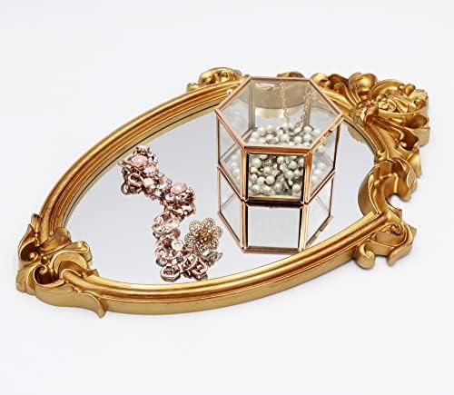 Eaoundm 16.5 x 11 inch Antique Mirror Shield Shape - Image 3