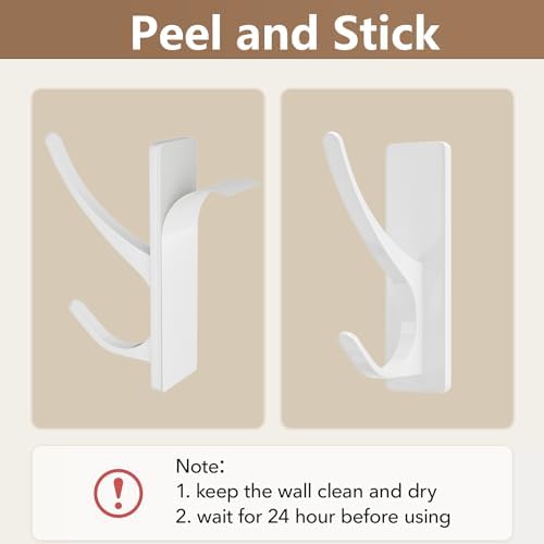 pickpiff White Self-Adhesive Hook, 13LB Hanger - Image 6