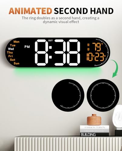 17.2 Inch Large Digital Wall Clock - Image 5