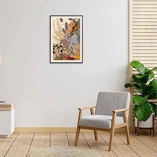 Vintage Japanese Wildflower Wall Art Abstract Botanical Floral Poster Nature - Image 3