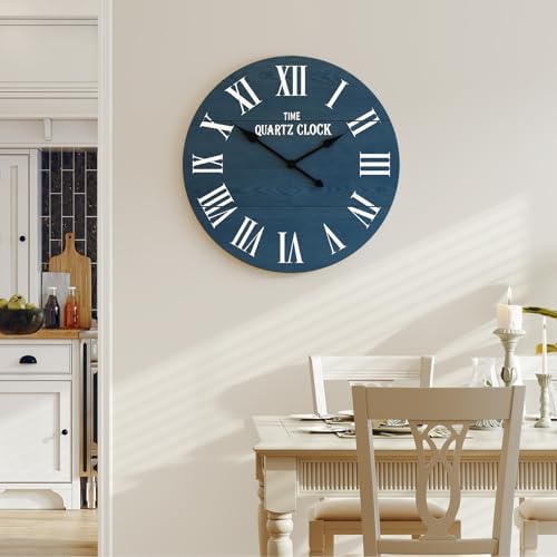 ARTPOWER 24” Large Farmhouse Wall Clock - Image 6