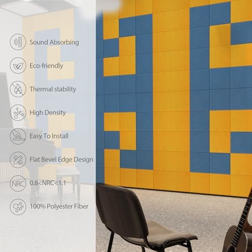 12 Pack Square Acoustic Panels Self Adhesive Sound Proof Foam - Image 5