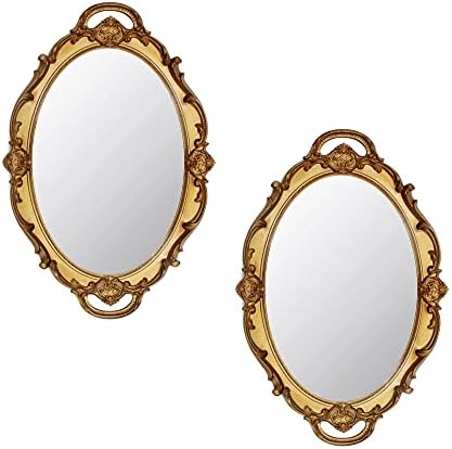 Eaoundm 14.5 x 10 inchs Oval Hanging Mirror by Eaoundm