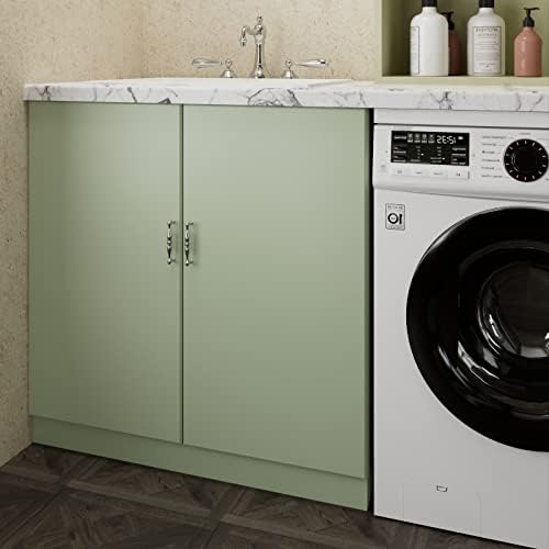 LACHEERY 15.8"x276" Sage Green Wallpaper Green Peel and Stick Wallpaper Solid - Image 3