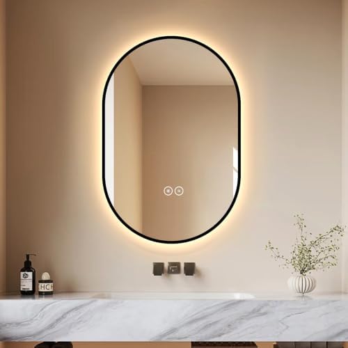 LAIYA 36X24 Inch Oval LED Bathroom Mirror by LAIYA
