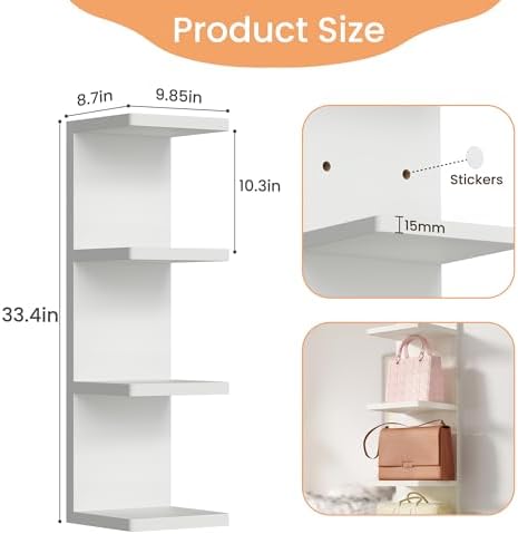 upsimples 4-Tier Floating Wall Shelf - Image 2