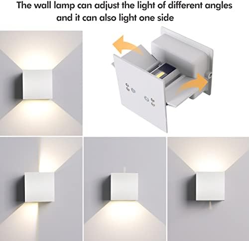 Mille Lucciole 12W 2Pack Outdoor Wall Lights Exterior/Interior, LED White - Image 3