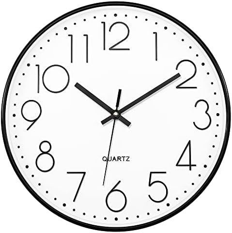 Foxtop 12" Modern Wall Clock Silent Battery Operated Analog Clock by Foxtop