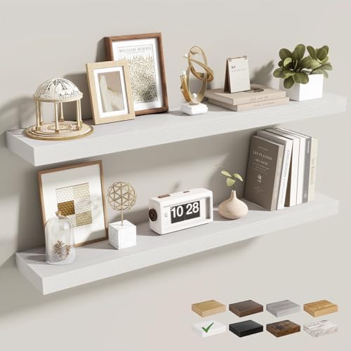 Acovy 36 Inch Floating Shelves for Wall 2 Pack, Wall Mounted Floating Shelf by Acovy