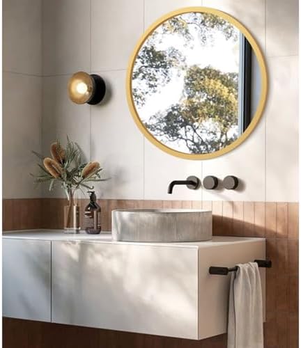 JJUUYOU Wall Mirror 20 Inch Round Wall Mirror - Image 3