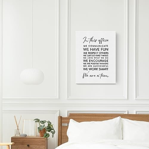 Positive Canvas Wall Art Framed Therapy Office Decor Mental Health Gifts - Image 3
