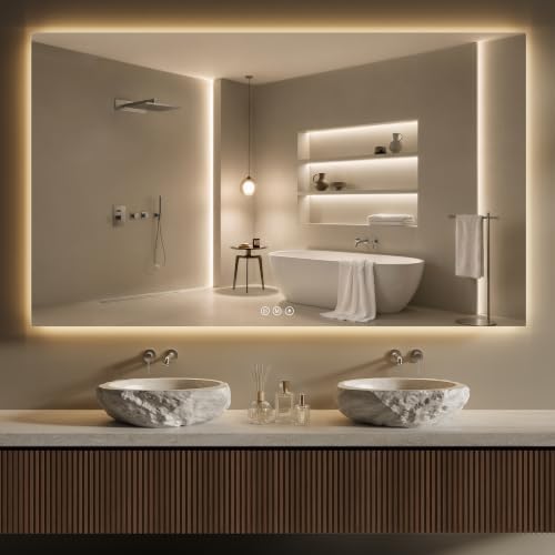 60"X36" LED Bathroom Mirror by FLYECHO
