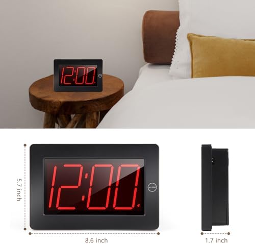 LED Digital Wall Clock Battery Operated - Image 2