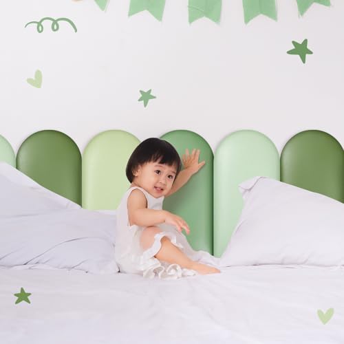 Jetec 4 Pcs Kids Wall Padding Panels, 1.18 Inch Thick Foam Wall Protector - Image 2