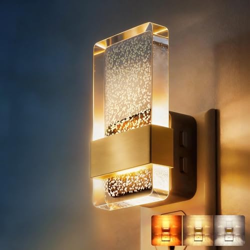 DORESshop LED Night Lights Plug into Wall, 3 Level Dimmable Night Light by DORESshop