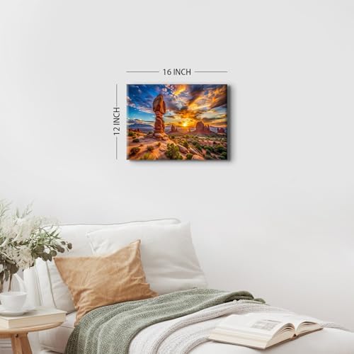 Sunset Nature Desert Wall Art Zion National Park Poster Canvas Prints Photo - Image 5