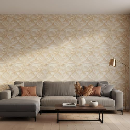 Peel and Stick Wallpaper Beige Brown Abstract Self Adhesive Removable - Image 5