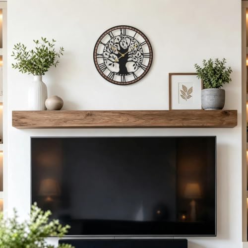 Micasso Large Wall Clock Decorative: 15 Inch Tree of Life Battery Operated - Image 5