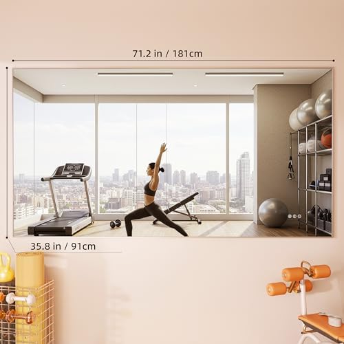 Hasipu 72''x 36'' Home Gym Mirror - Image 2