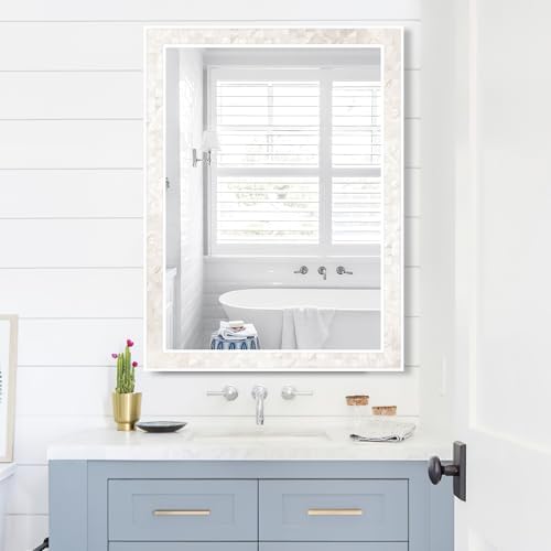 Tanmicoshomy White Shell Framed Wall Mirrors - Image 2