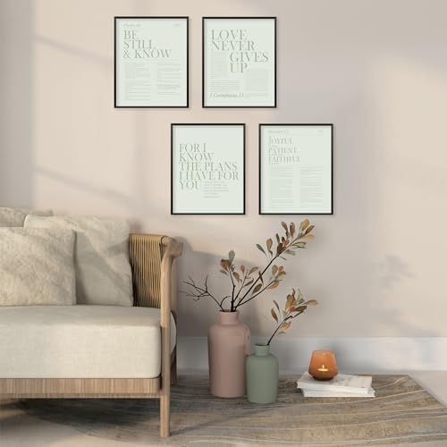 Locomiss Sage Green Christian Wall Art Decor, Modern Bible Verse Posters - Image 5