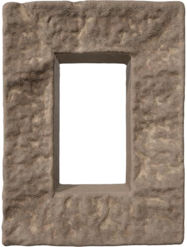 Universal Electrical Cover for EverStone Faux Stone Siding Panels, Smokey Stone by EkenaMillwork
