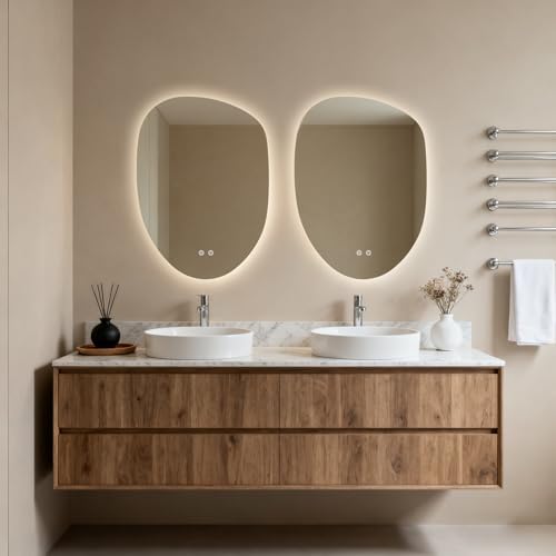 HOMECOOKIN LED Irregular Bathroom Mirror - Image 2