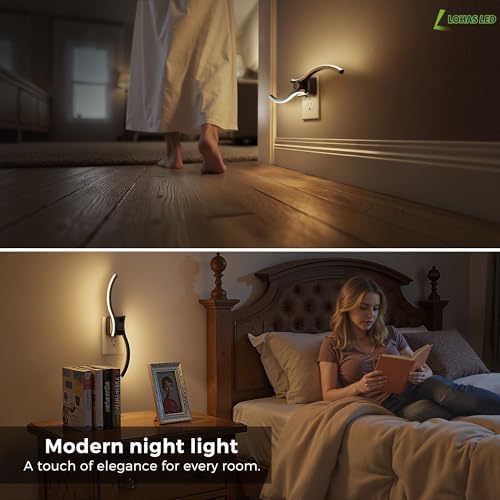 L LOHAS LED Night Light, 2 Pack Night Lights Plug into Wall - Image 6