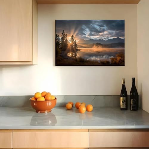 Serene Landscape Canvas Wall Art - Image 7