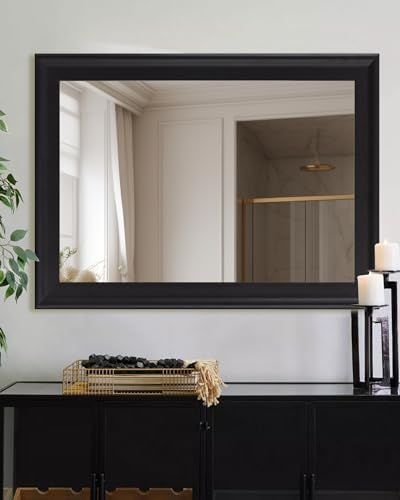 CULER Black Wall Mirror for Bathroom, Rectangle Large 30 x 40 inch Mirrors - Image 6
