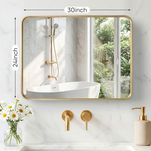 Sweetcrispy Bathroom Mirror 30x24 Inch, Vanity Mirror - Image 2