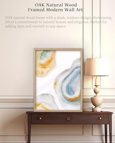 iHery 12x16in Blue Oyster Framed Coastal Wall Art, Acrylic Front - Image 4