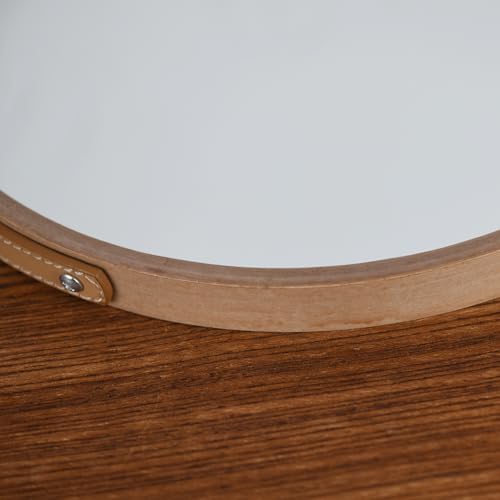 Natural Round Hanging Mirror - Image 6