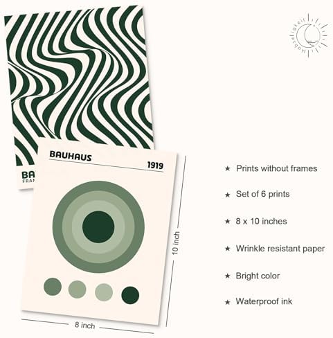 Habseligkeit Green Wall Art Prints, Absteact Room Decor, Posters - Image 4