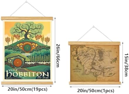 Middle Earth Landscape Wall Art Prints Canvas PaintingFantasy Posters, Wall - Image 3