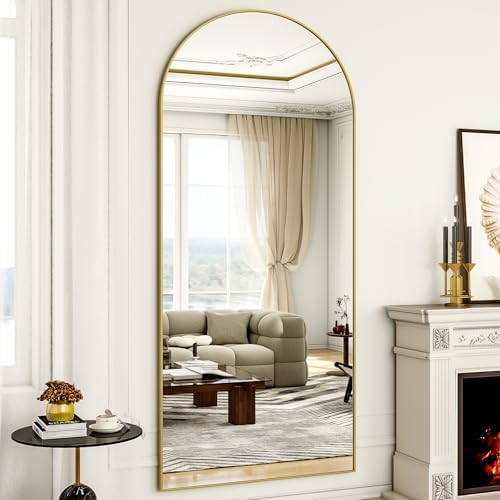 HARRITPURE Full Body Mirror 180 x 66 cm, Curved Standing Mirror - Image 3