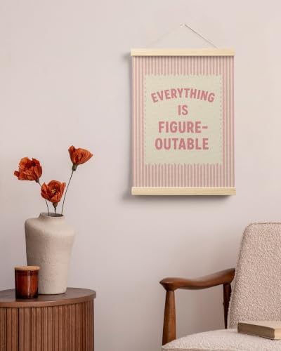 FGFK Everything Is Figureoutable Inspirational Wall Art Poster Hanger Frame - Image 4