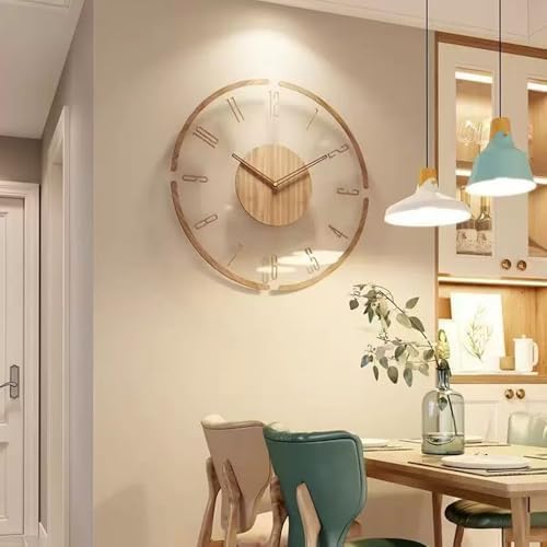 Modern Minimalist Wooden Wall Clock - Image 2
