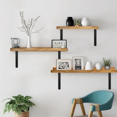 4 Pack L12 x H 8" Black Heavy Duty Shelf Brackets - Image 5