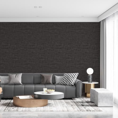 Brown Modern Concrete Wallpaper Peel and Stick Contact Paper 15.7"x472" - Image 2