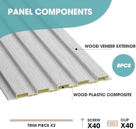 OUZUGIE WPC Acoustic Slat Wall Paneling - Image 4