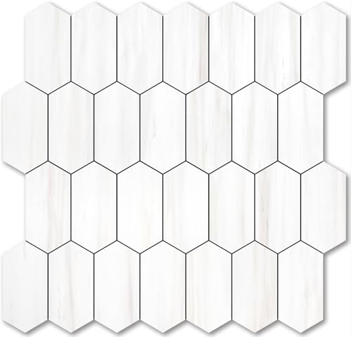 Vamos Tile Long Hexagon Peel and Stick Backsplash Tile by VamosTile