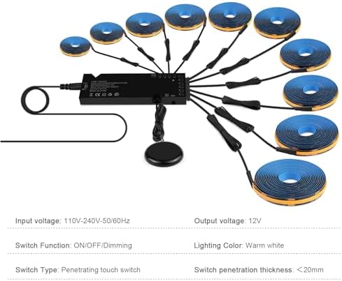 10‑in‑1 Dimmable LED Light Wall Lighting Kit - Image 6