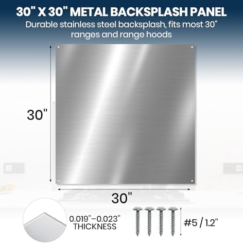CALPALMY 30" x 30" Metal Backsplash Panel - Image 2