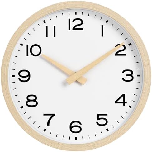 AKCISOT 8 Inch Wall Clock, Silent Battery Operated Analog Clock by Akcisot