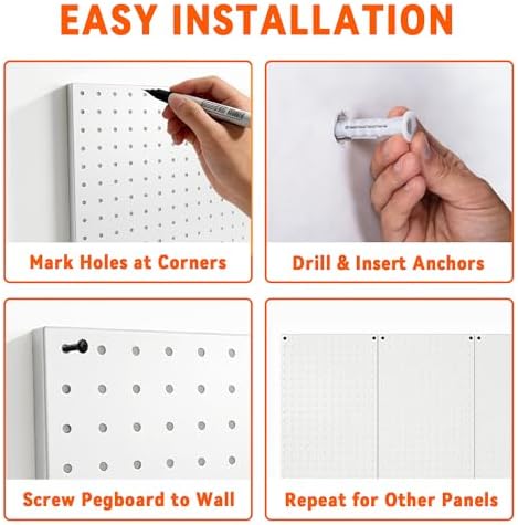 Ultrawall Metal Pegboard Panels, Pegboard Wall Organizer - Image 5